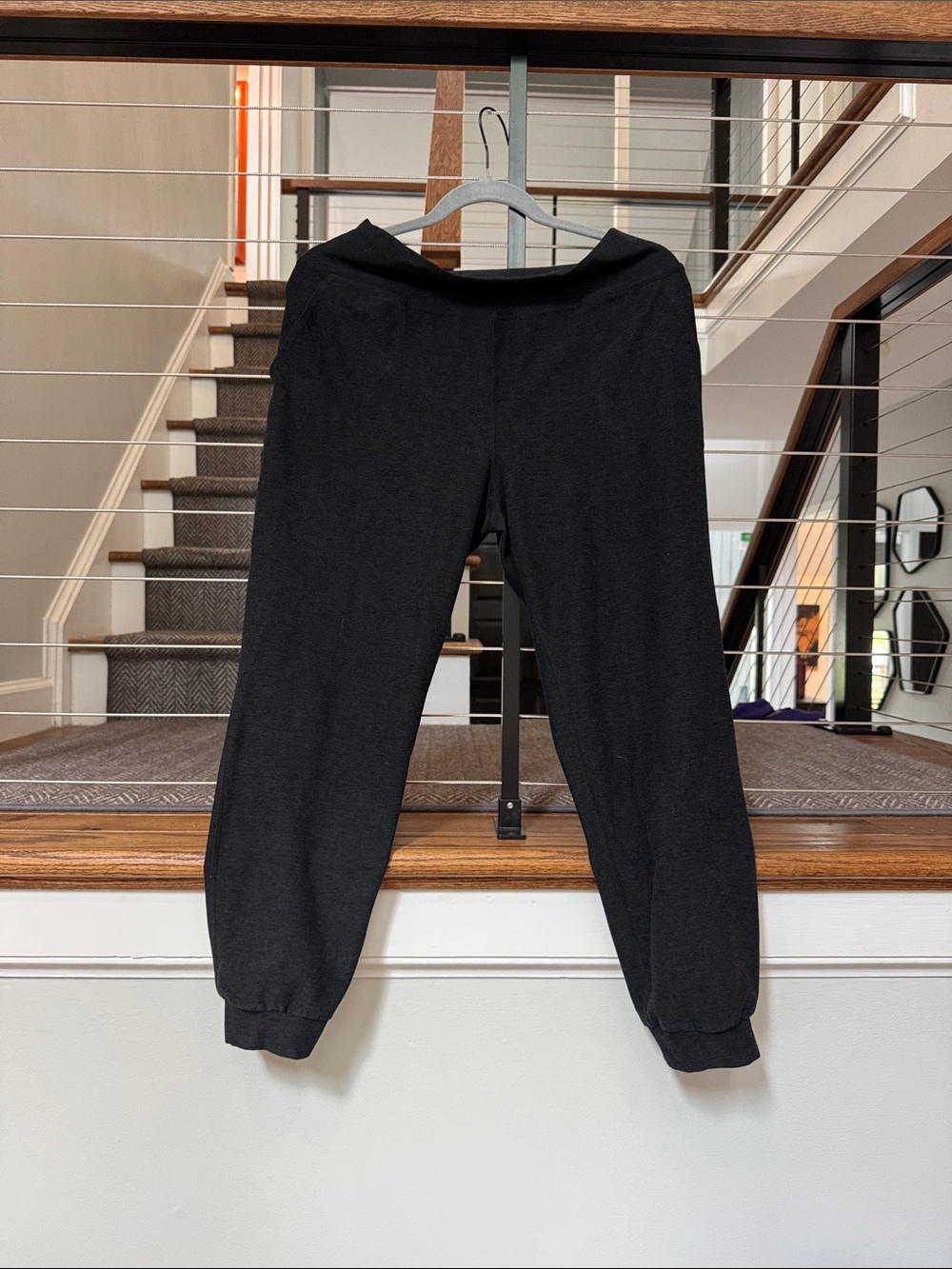 Beyond Yoga Space Dyed Black Joggers - Comfortable Everyday Sweatpants - L